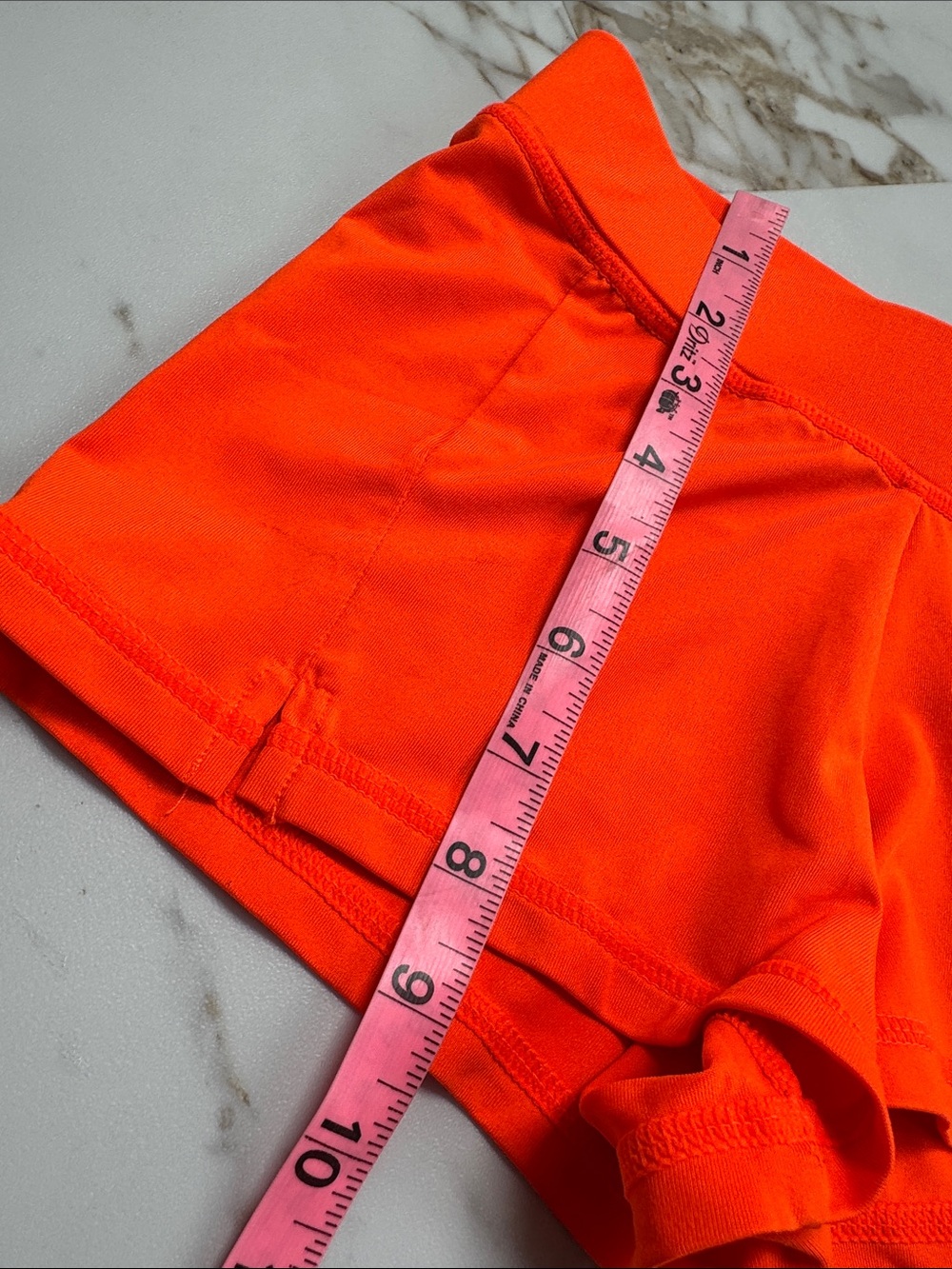 Hooters Orange Hot Shorts Sz XXXS Spellout Sexy Costume Cosplay Halloween Micro - Picture 4 of 5